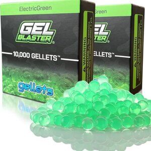 2 boxes Gel Blaster Electric 10,000 Green Gellets - 20,000